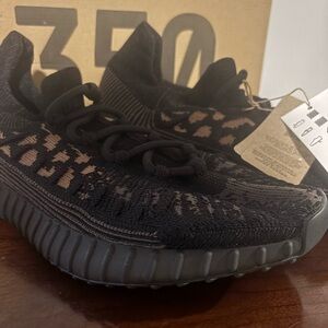 Adidas Black and Brown YZY 350 V2 Sneakers